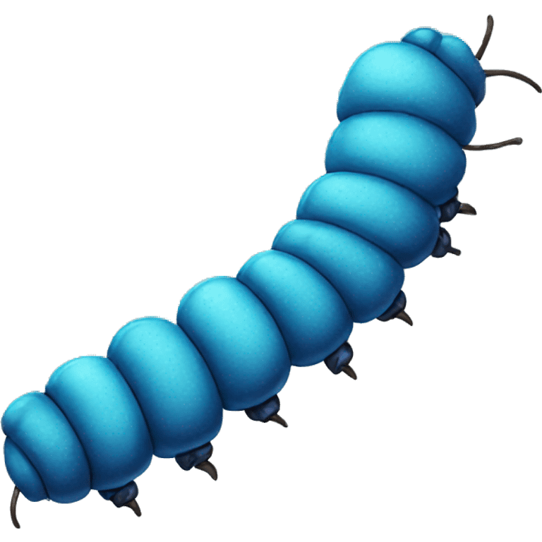 blue catepillar emoji