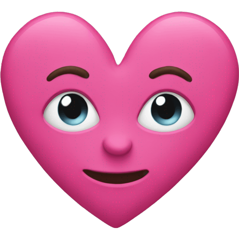 Pink hart emoji