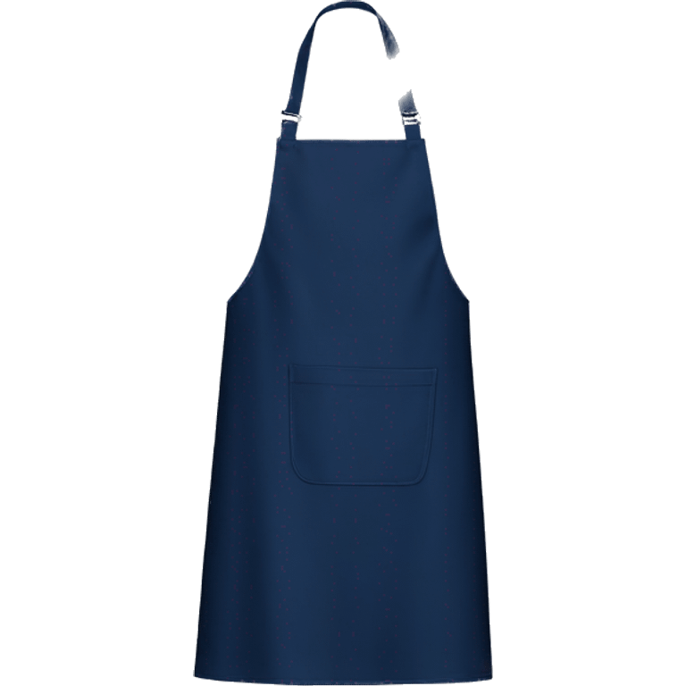 Realistic navy blue kitchen apron isolated  emoji