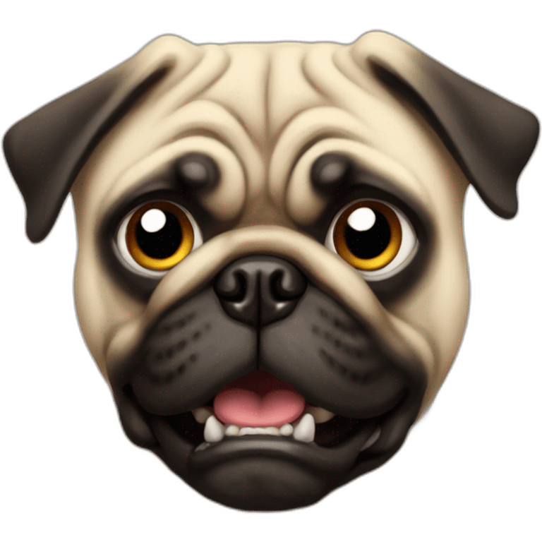 angry pug emoji