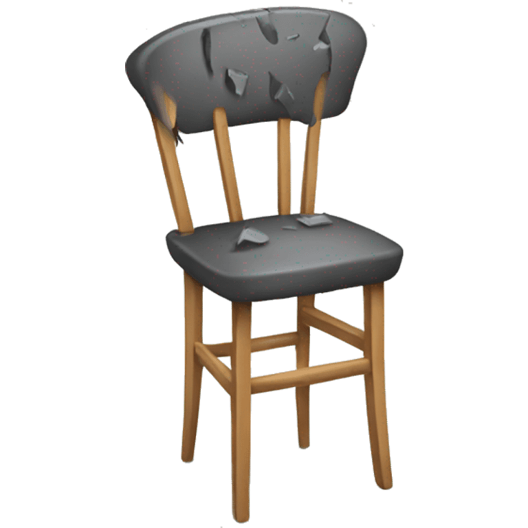 A damaged chair emoji