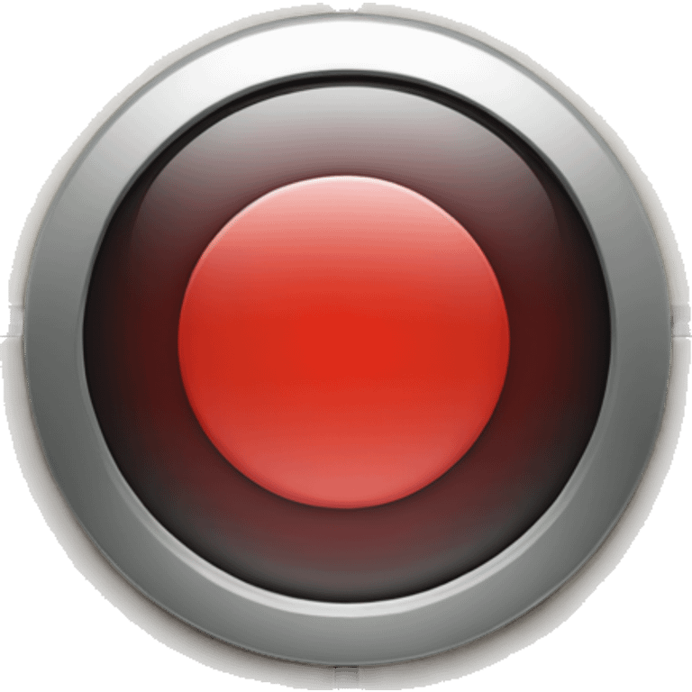 stop recording button which has red circle & a red square at the centre of the circle emoji