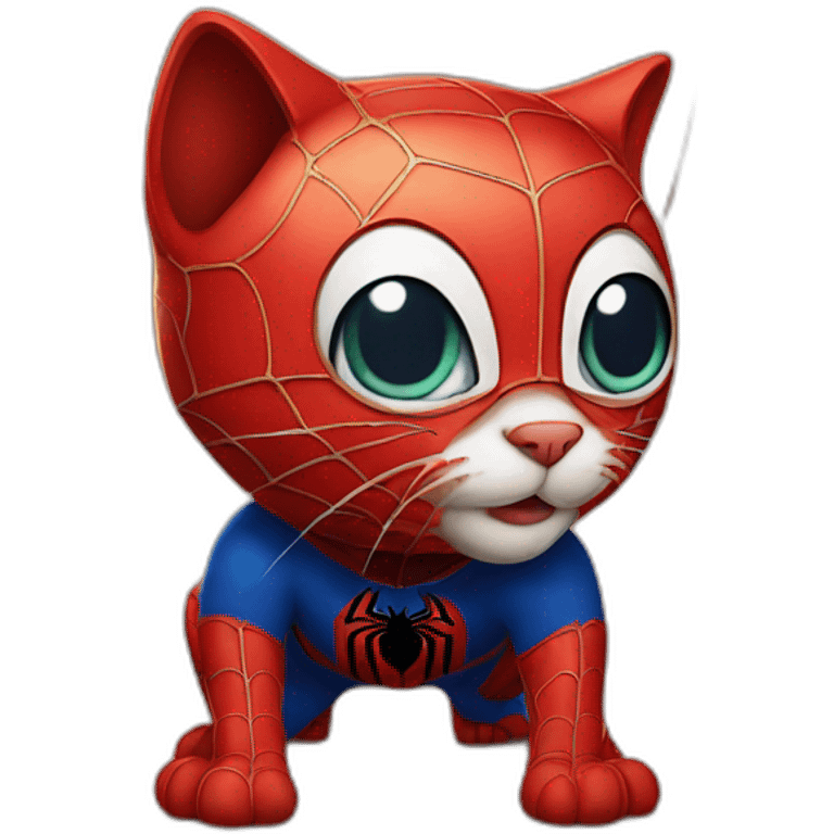 Spider-Man as a cat emoji