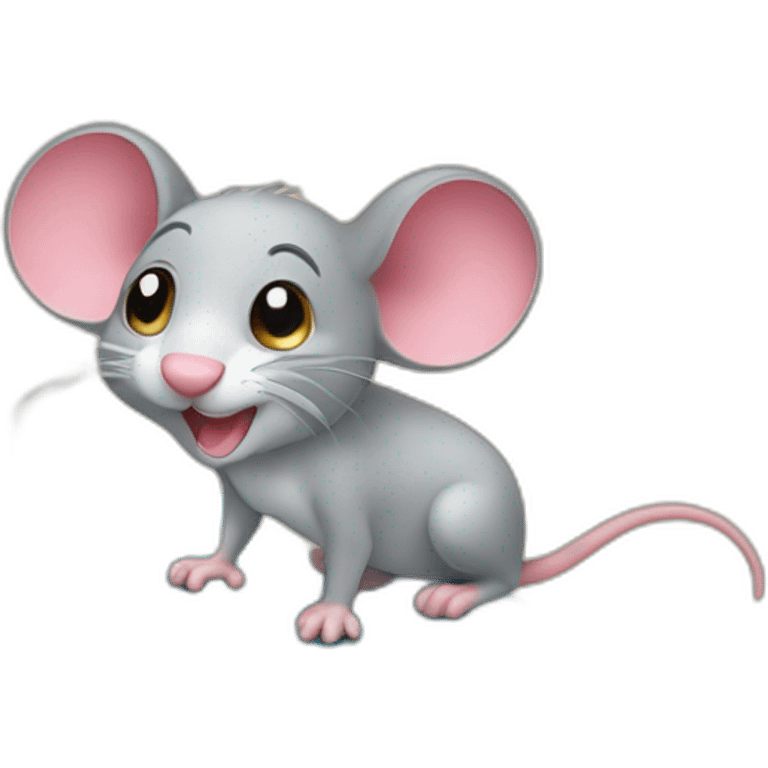 A mouse with surf emoji