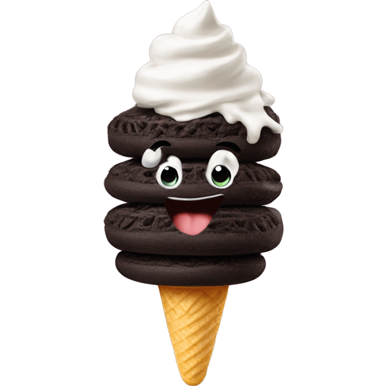 oreo ice cream emoji