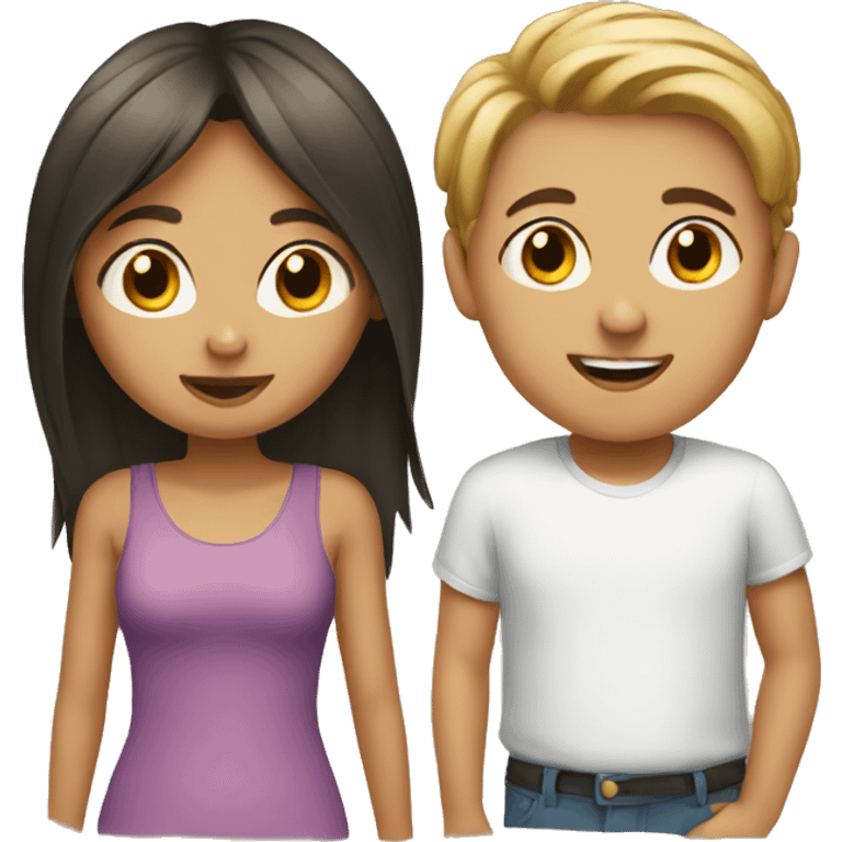 girl with boy emoji