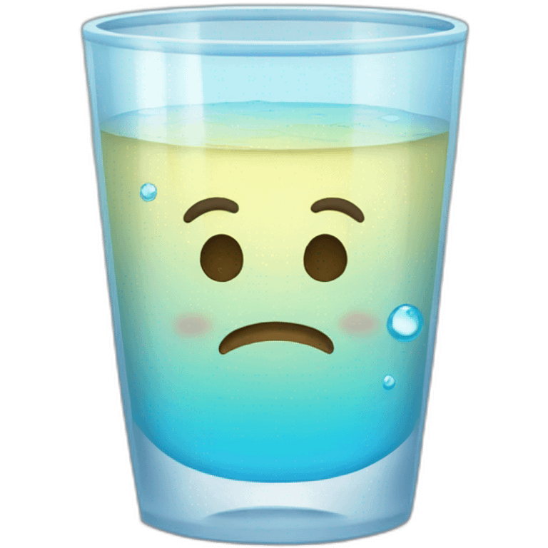 vaso con agua emoji