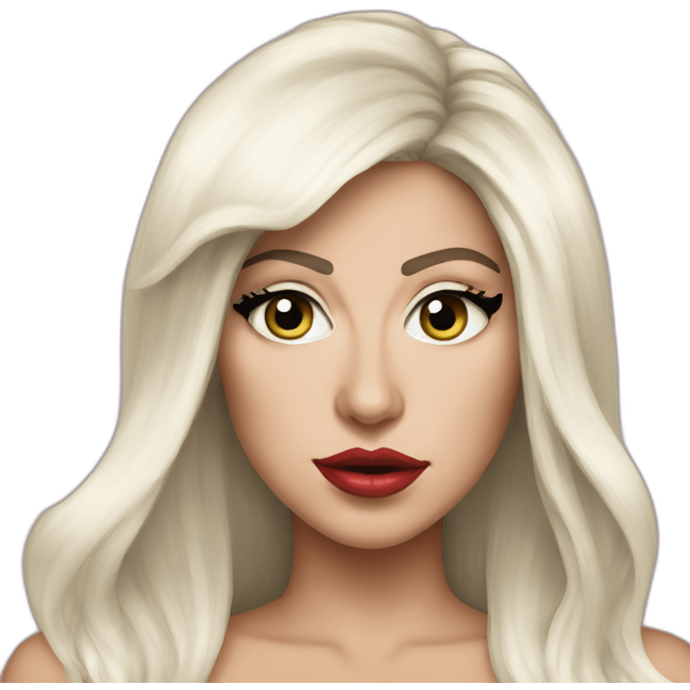 pokerface lady gaga emoji