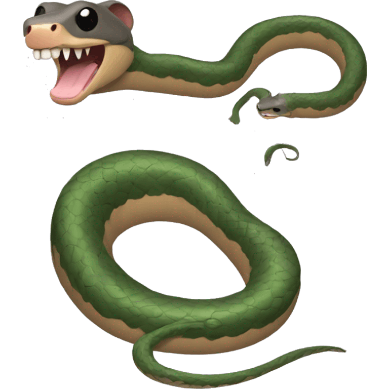 Snake and rat combined emoji