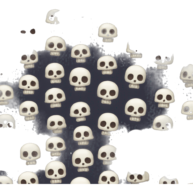 Cute skeleton emoji