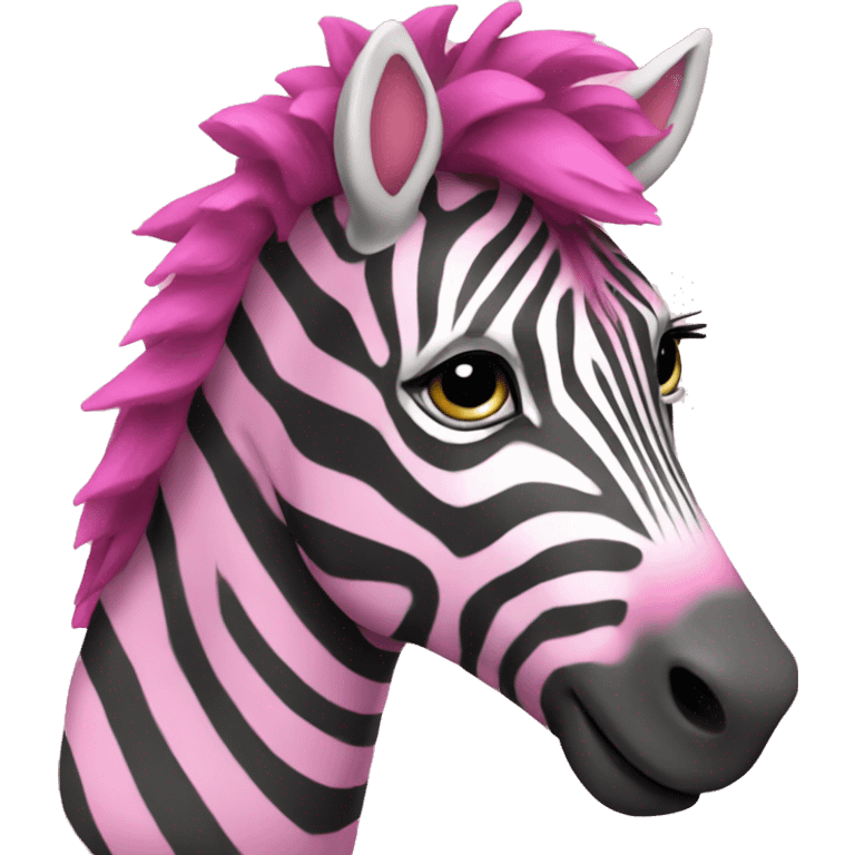 pink zebra  emoji