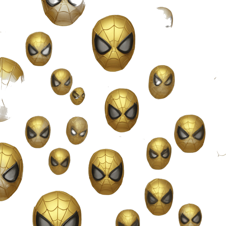 Gold Spider-Man suit emoji