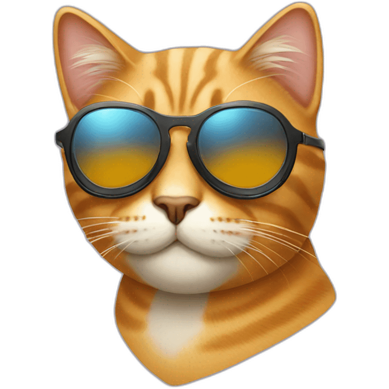 Cat wearing sunglasses  emoji