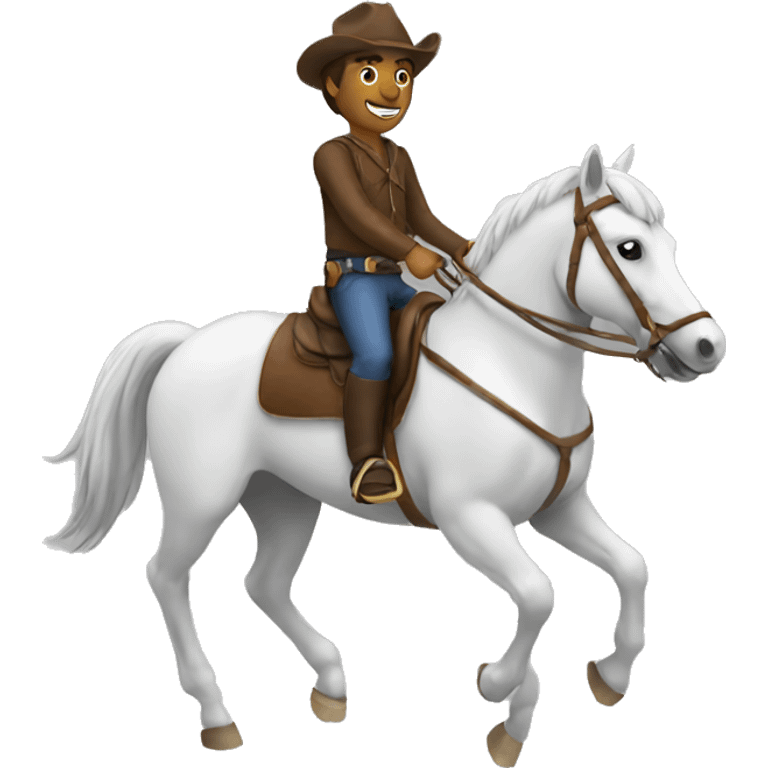 Man riding horse emoji