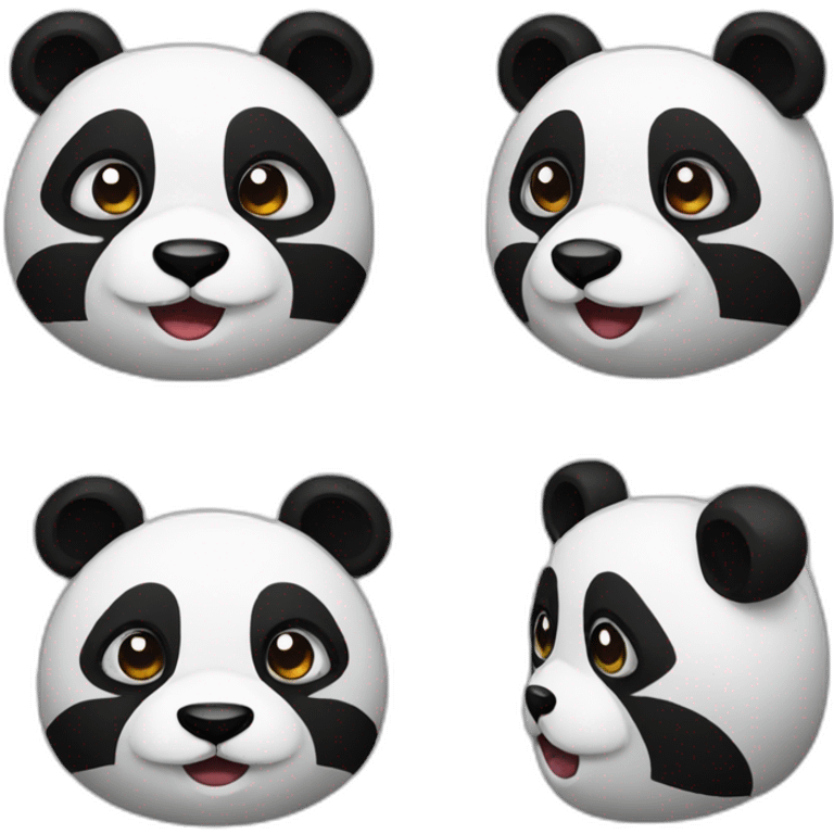 panda pixel style emoji