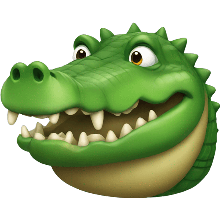 Fat crocodile  emoji