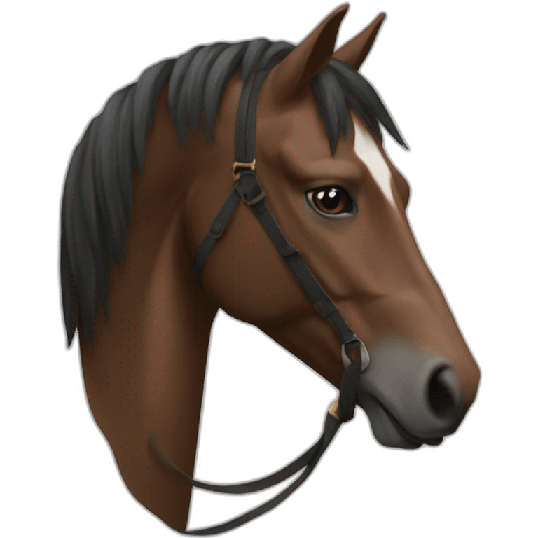 Cheval alezan emoji