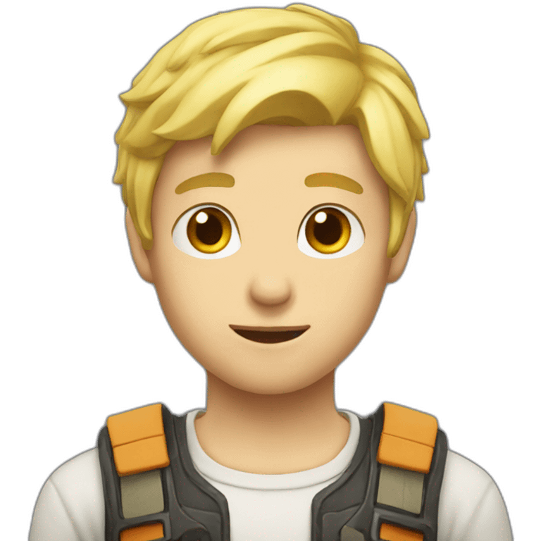 blond gamer boy emoji