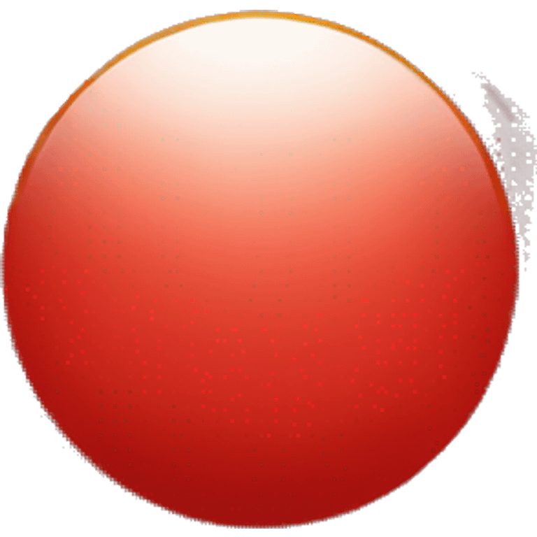 Dark red round sun emoji