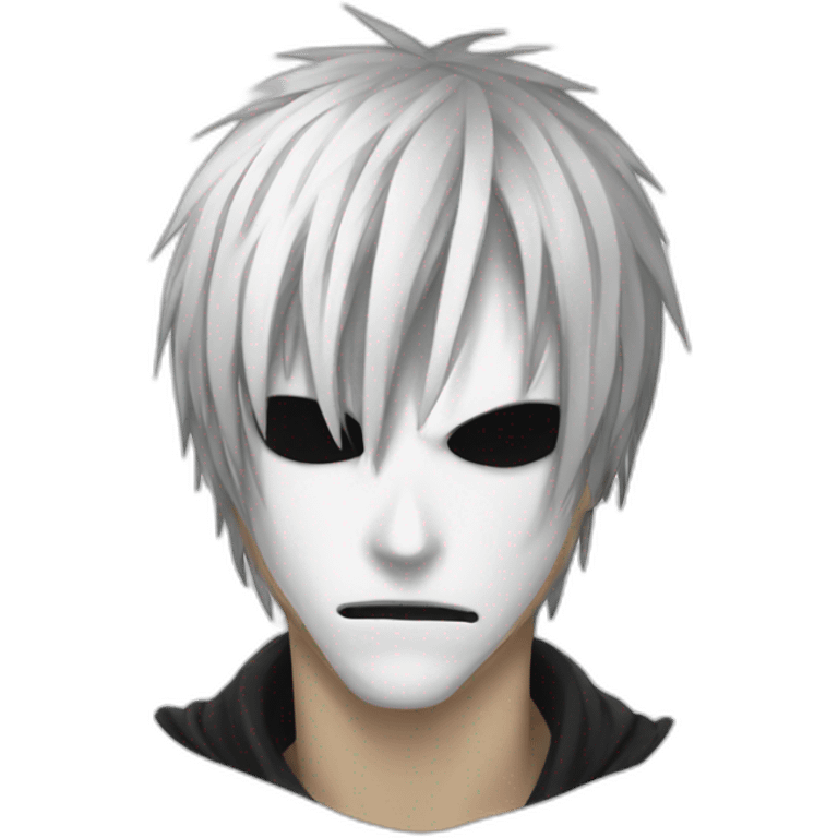 L Death Note, white face, black hair emoji