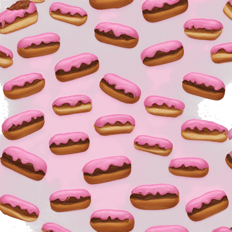 Pink eclair emoji