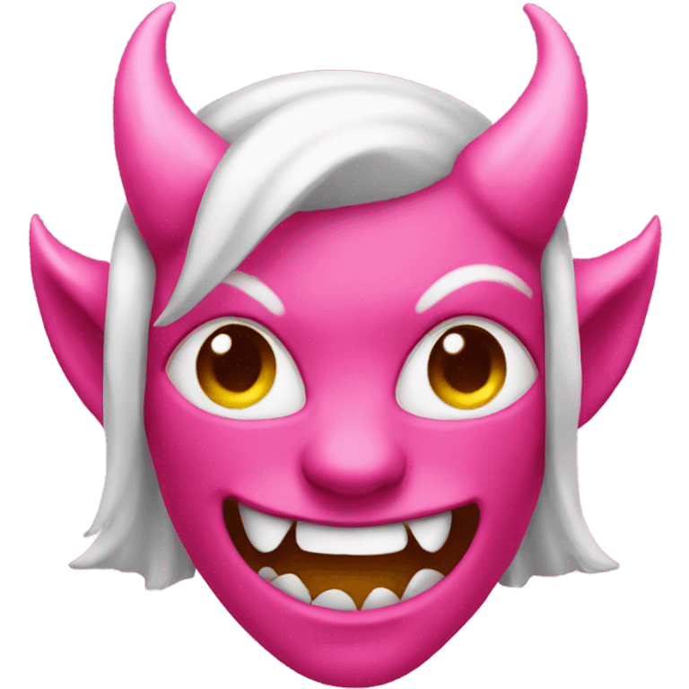 Pink devil emoji