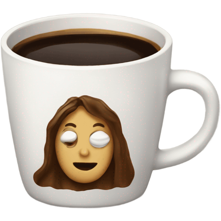 Coffee with art emoji