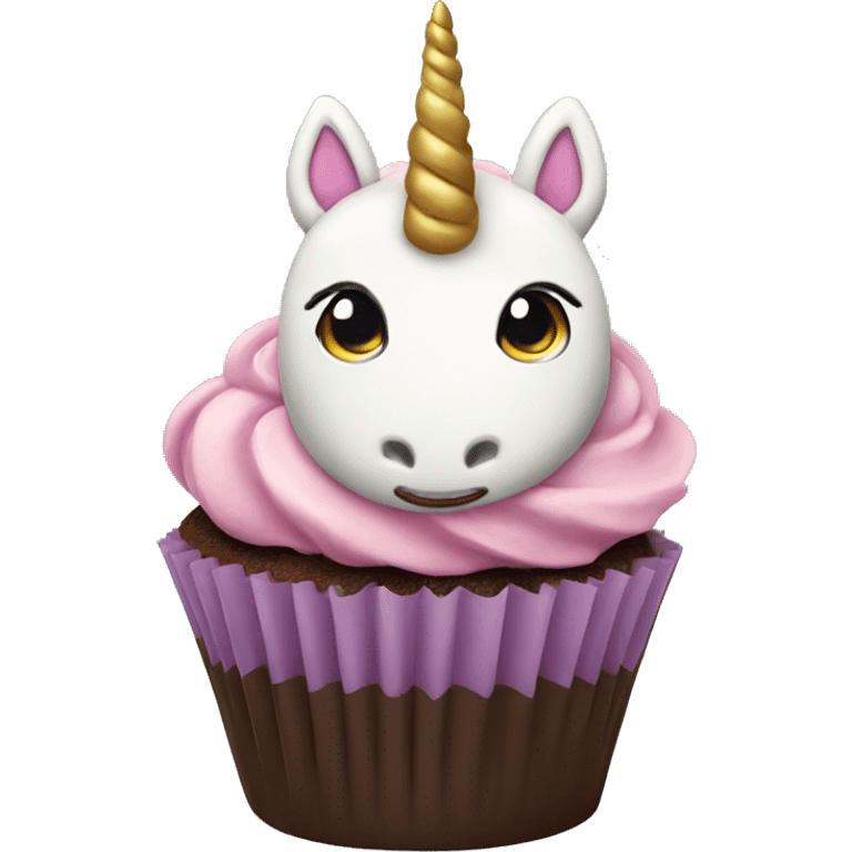 Unicorn cupcake  emoji