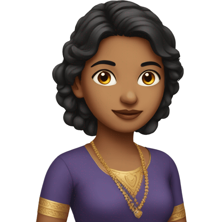 beautiful british indian girl emoji