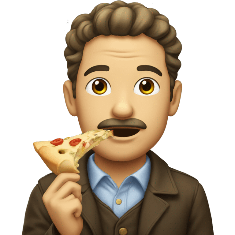 a man eat pino emoji