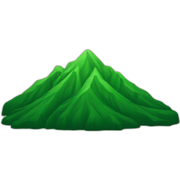 Green mountain emoji