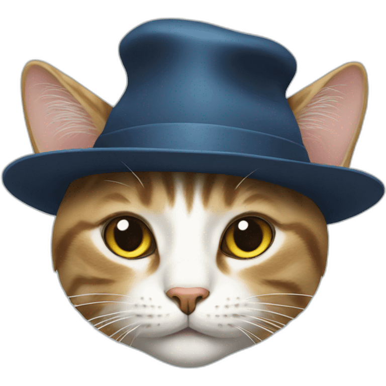 Cat with a hat emoji