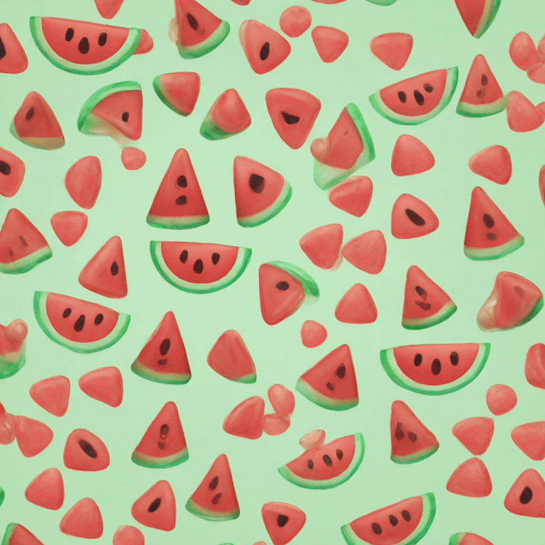 watermelon gummy emoji