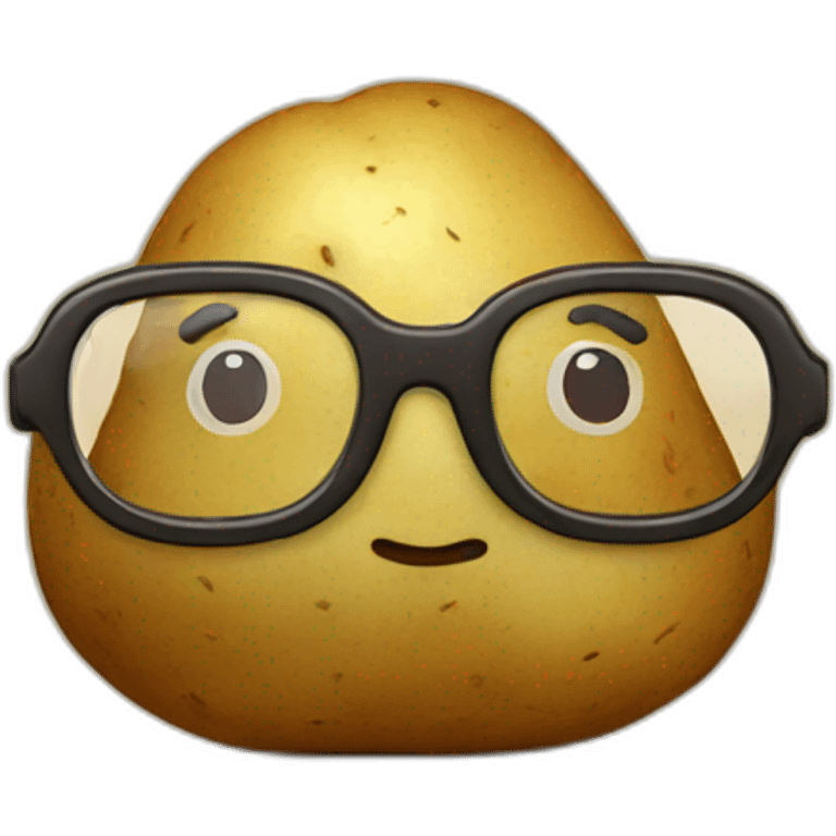 potato with glasses emoji