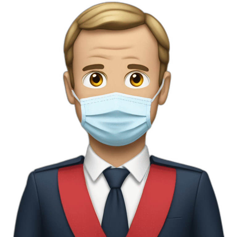 Macron covid emoji