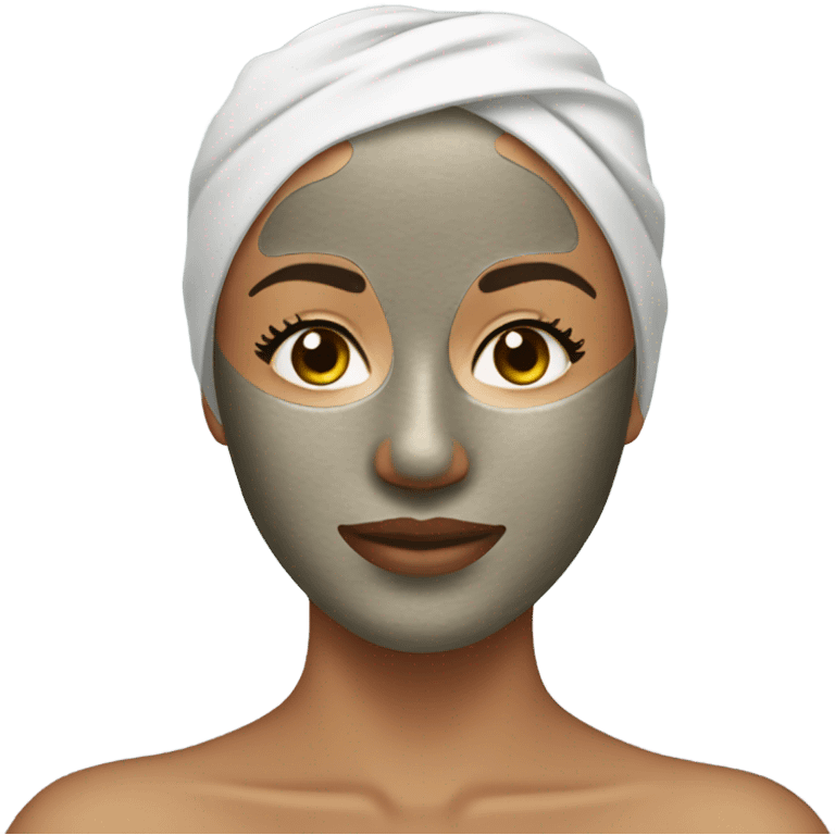 Skincare face mask emoji