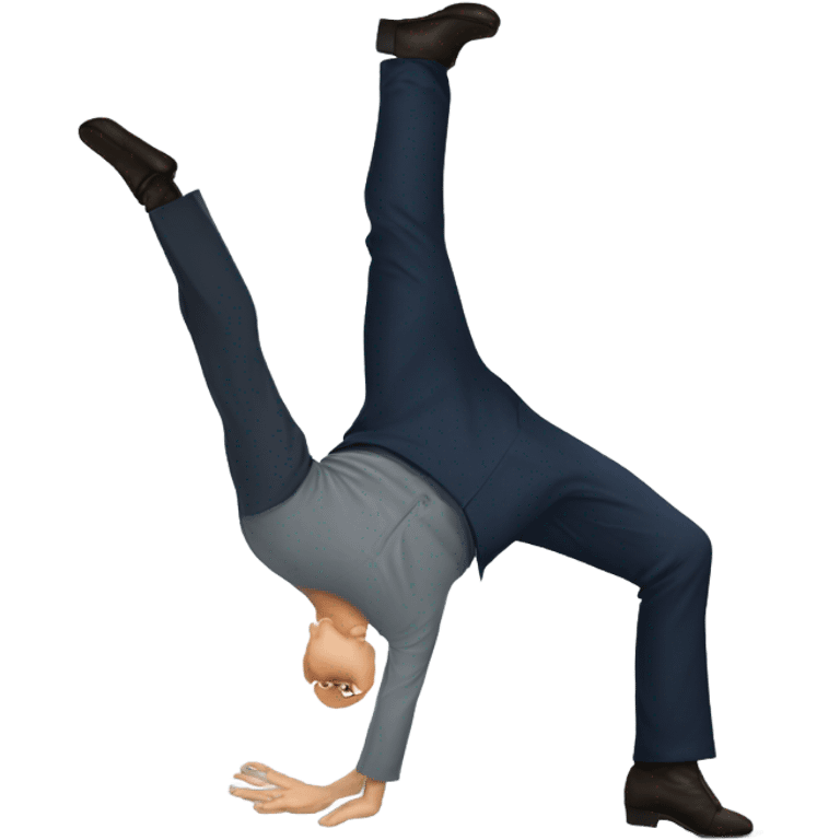 Vladimir Putin doing a hand stand  emoji