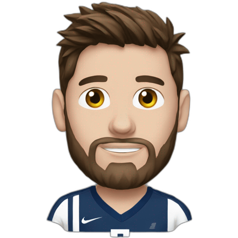 messi with nike in the t shirt emoji