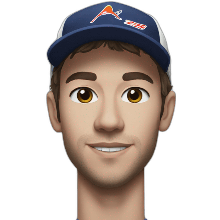 Hyper realistic pierre gasly emoji