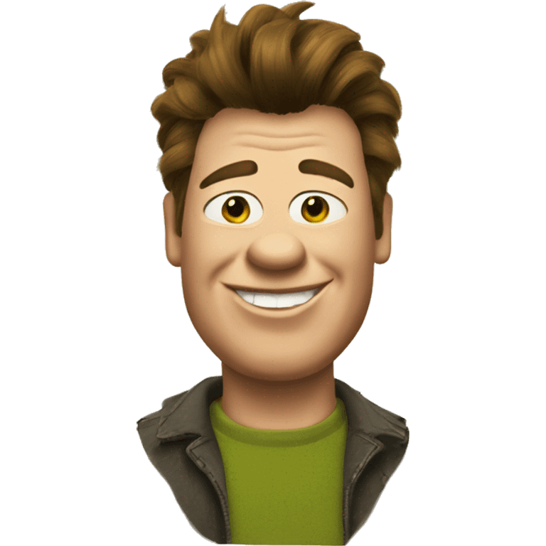 shrek as rick astley emoji