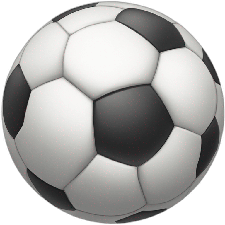 a soccerball with a foot emoji