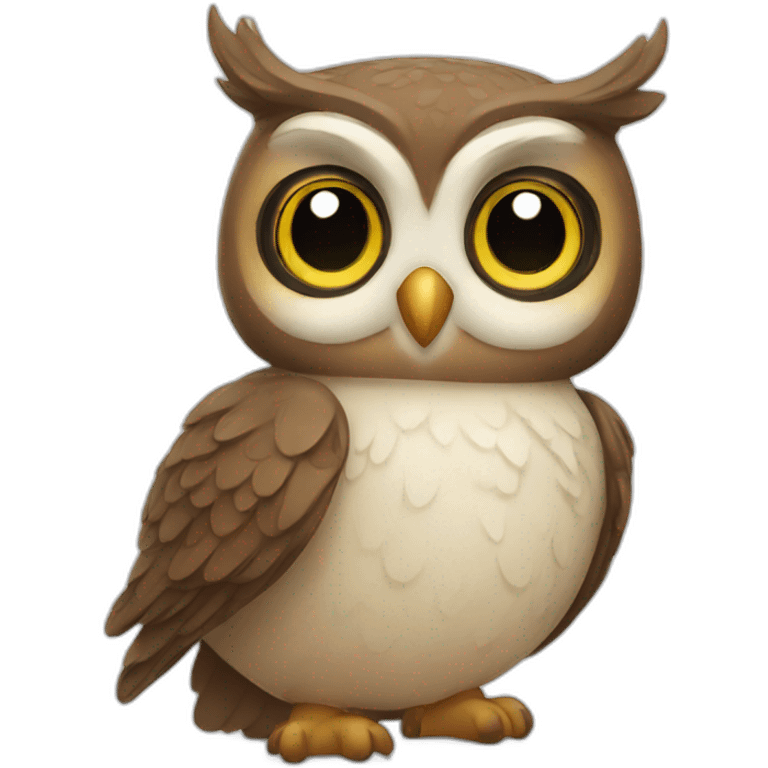 Cute owl emoji