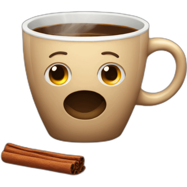 Coffee with cinnamon  emoji