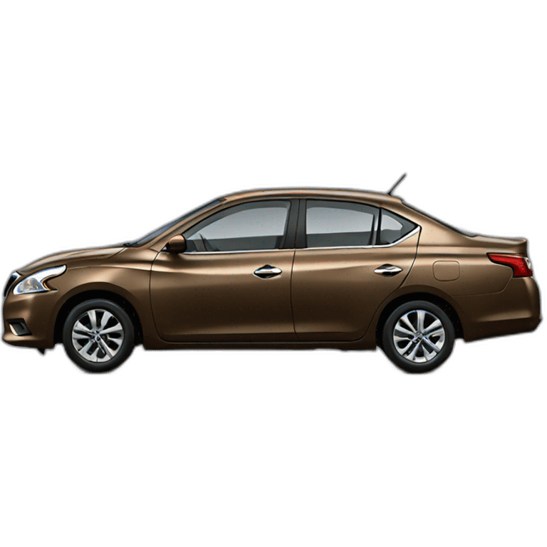 Nissan Sunny 2017 brown emoji