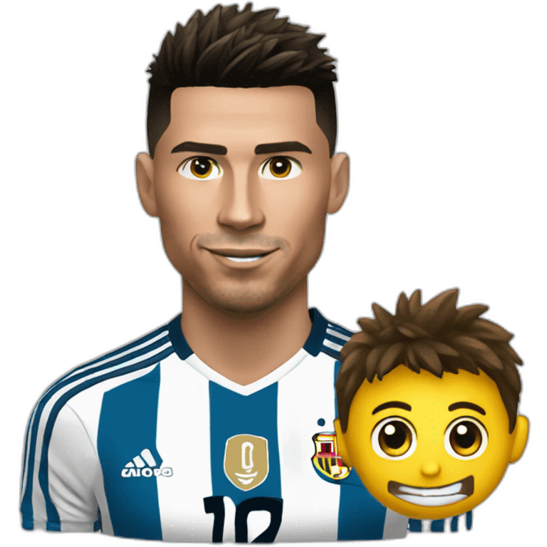 Ronaldo pet sur messi emoji