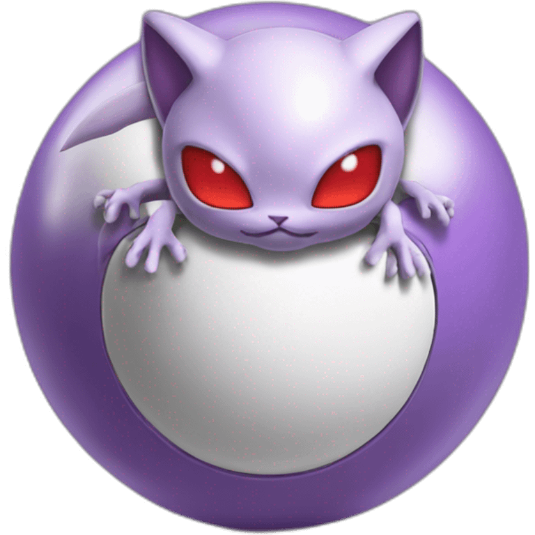 Mewtwo with masterball emoji