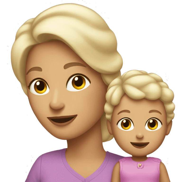 Mawmaw holding a toddler girl blonde hair  emoji