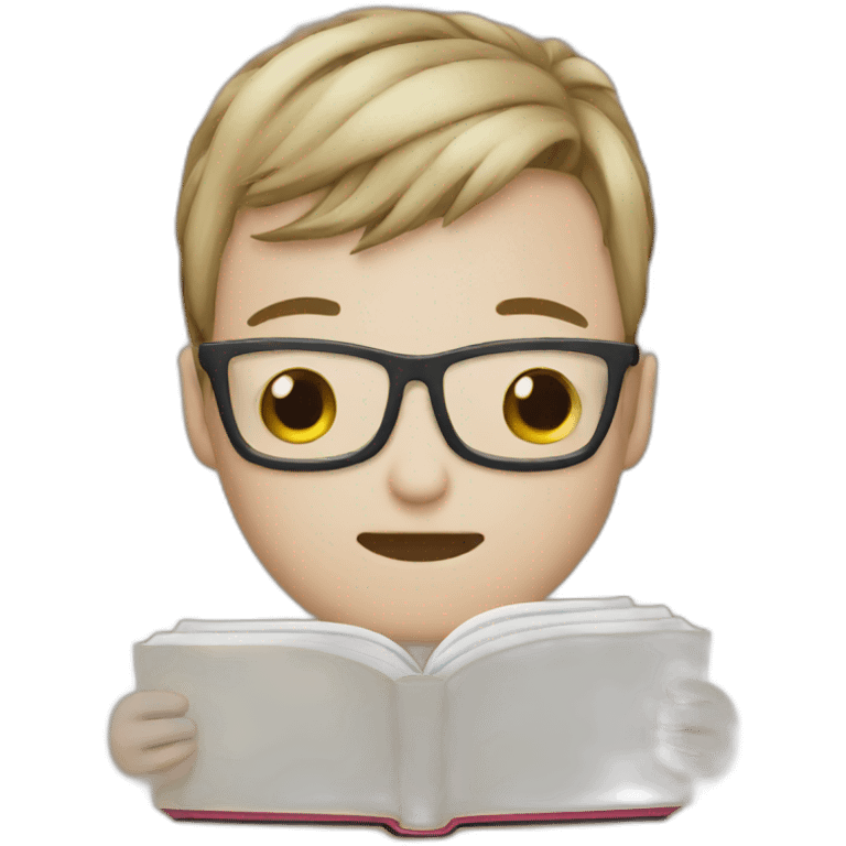 Reading book emoji