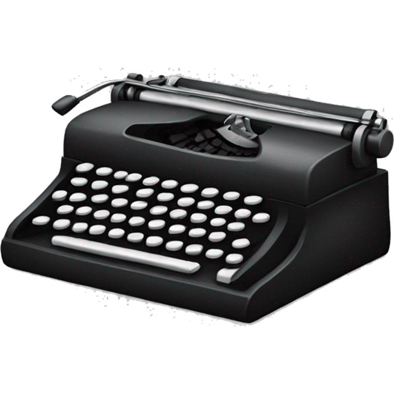 black tipewriter emoji