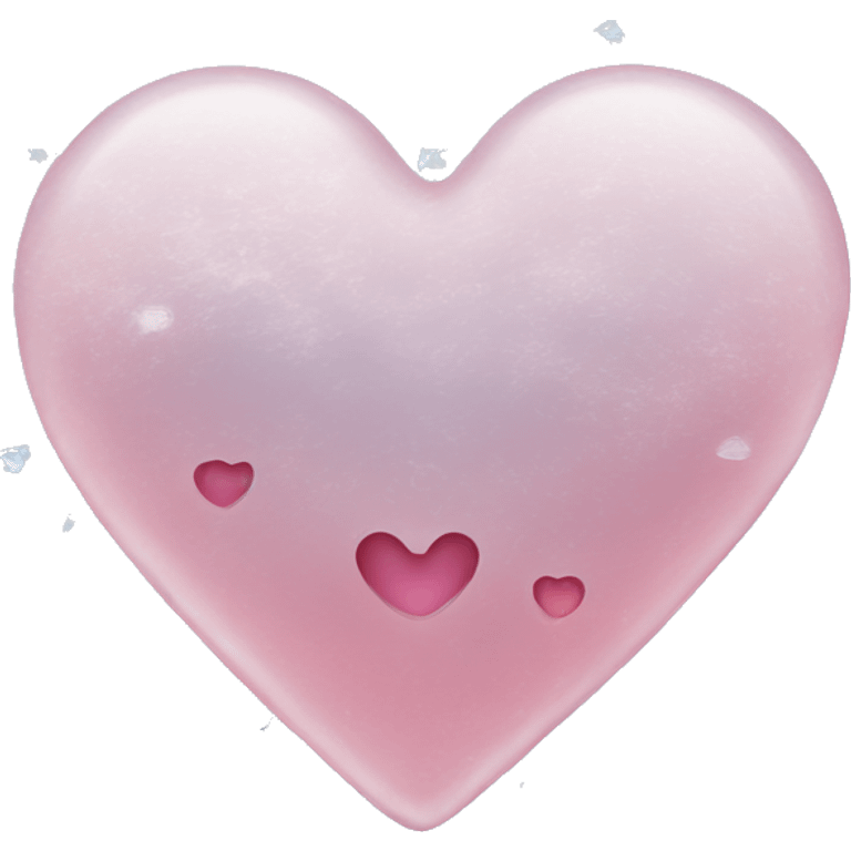 Heart shape ice emoji